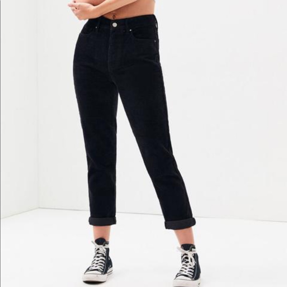 PacSun Black Corduroy Mom Jeans 26